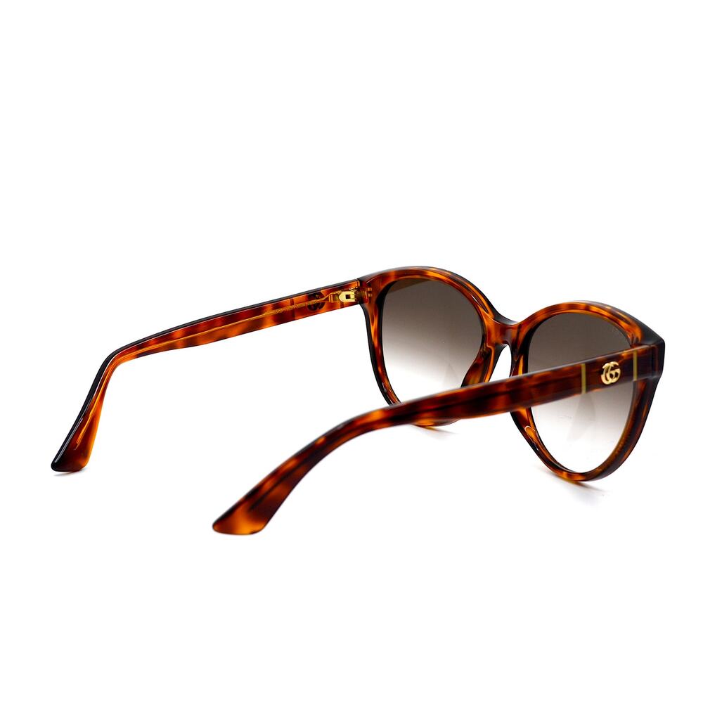 Gucci GG0631S 002 Brown Havana Authentic Gradient Round Women's Sunglasses - Picture 8 of 15